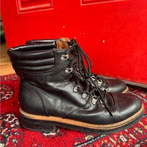 Black Leather Men's Boots